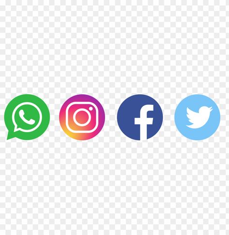 whatsapp logo twitter logo facebook logo instagram logo Fecbook Logo Png, Insta Facebook Whatsapp Logo, Instagram Logo Png, Facebook Like Logo, Insta Png, Insta Logo, Facebook And Instagram Logo, Stream Ideas, Walking Aesthetic