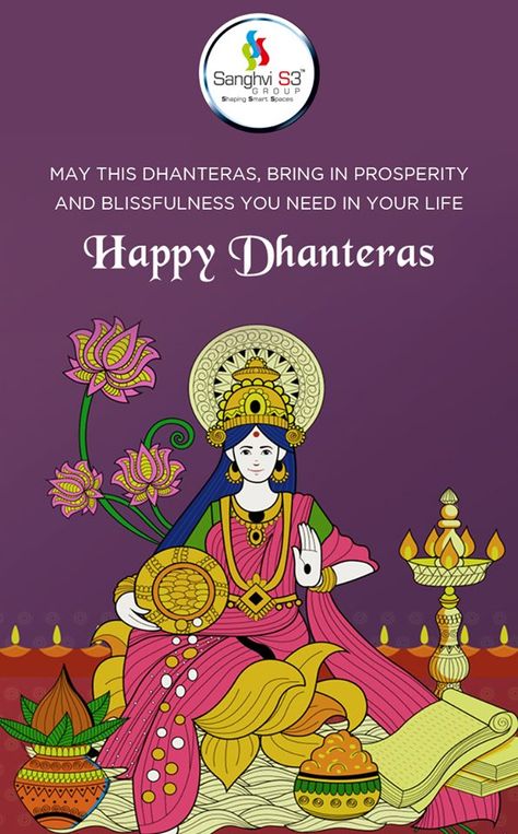 Sanghvi S3 Group wishes you all a very Happy Dhanteras  #Dhanteras #Diwali #Festival #Celebration #Occasion #FestivalOfLights Dhanteras Creative Ideas, Dhantares Wishes, Dhanteras Illustration, Dhanteras Creative Post, Happy Dhanteras Creative, Dhanteras Poster, Dhanteras Creative Ads, Dhanteras Post, Diwali Frame