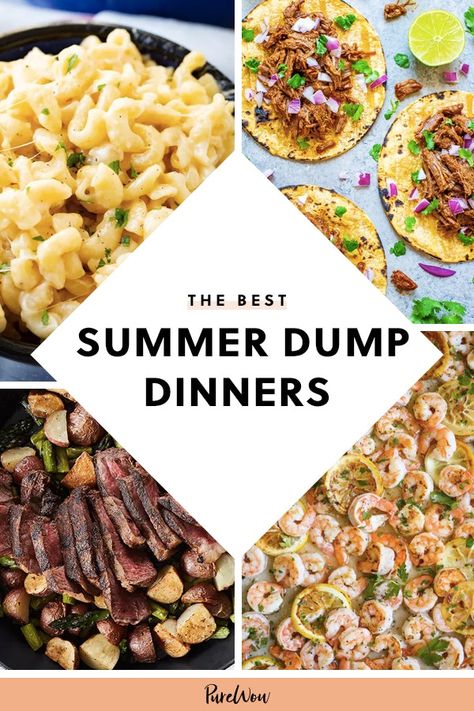 Summer Dump, Easy Summer Dinners, Dump Dinners, Dump Meals, Summer Recipes Dinner, Easy Summer Meals, Summer Cooking, Summer Eating, Summer Dishes