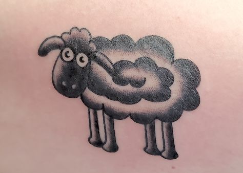 Black Sheep Of The Family Tattoo, Black Sheep Tattoo, Sheep Tattoo, Black Sheep Of The Family, Shaun The Sheep, Black Sheep, Family Tattoos, Neck Tattoo, Sheep