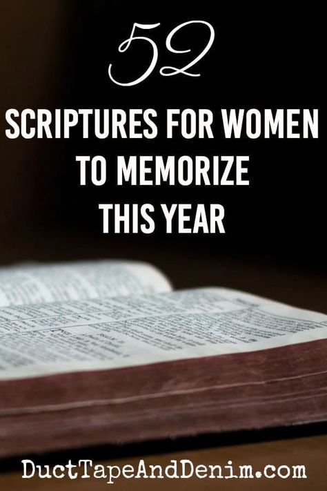 52 Bible Verses for Women to Memorize This Year Scripture Verses To Memorize, Scripture Memorization For Women, Bible Memory Verses For Women, Memorizing Scripture For Women, Writing Bible Verses, Scripture Verses For Women, Verses To Memorize For Women, Praying Bible Verses, Life Verses For Women