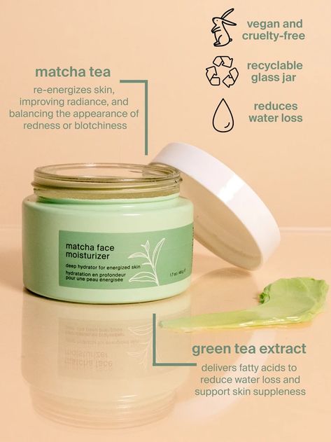 matcha face moisturizer– cocokind Skincare Product Design, Product Promotion Design, Matcha Tea Powder, Green Skincare, Cosmetic Creative, Pomegranate Seed Oil, Body Moisturizers, Cosmetic Design, Skin Care Steps