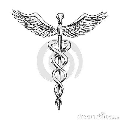 Nursing Tattoos, Caduceus Tattoo, Nurse Tattoo, Medical Symbols, Navy Sailor, Hand Sketch, Dreamcatcher Tattoo, Tatting, Nursing