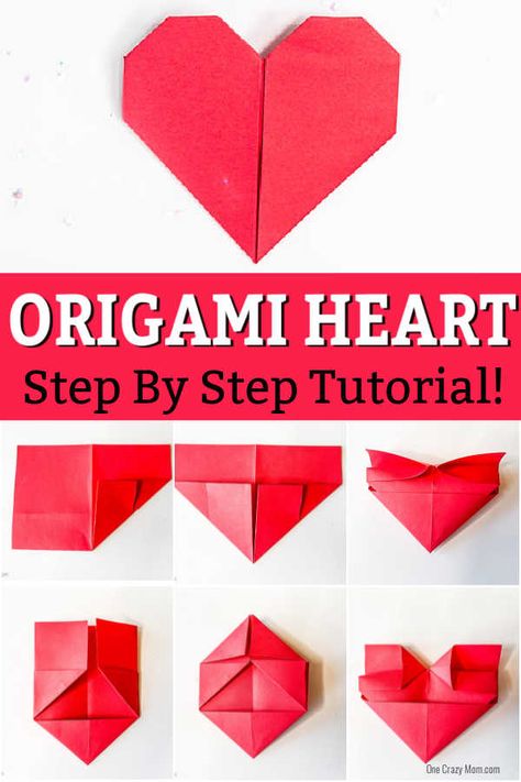 How Do You Make A Heart Out Of Paper, Heart Shaped Origami, Easy Origami Heart Tutorial, How To Fold A Note Into A Heart, Sticky Note Origami Heart, How To Fold A Paper Heart, Heart Out Of Sticky Notes, Origami Hearts Easy, Sticky Note Origami Step By Step Easy