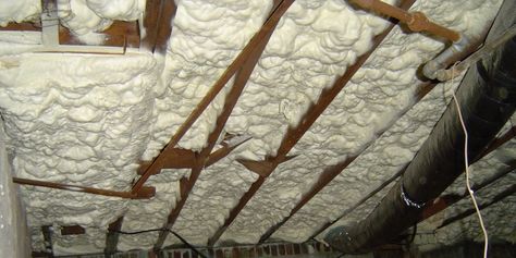 4 Pitfalls of Spray Foam Insulation - Energy Vanguard Diy Spray Foam Insulation, Crawl Space Insulation, Basement Insulation, Diy Insulation, Spray Insulation, Ceiling Insulation, Phoenix Homes, Spray Foam Insulation, Diy Ceiling