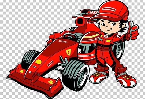 Ferrari Clipart, Formula 1 Cartoon, Race Car Cartoon, F1 Cartoon, Ferrari Party, Laser Game, Origami Fish, Cartoon Png, Racing Helmets