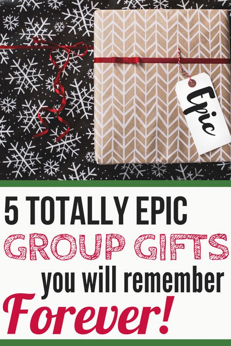 When it comes to the holidays - what we all really want is some of those precious, family memories that we'll look back on fondly for the rest of our lives. That's why intentionally planning a group #gift is a great idea. Work with the group that will be together for the holidays, pick one of these 5 incredible ideas, and make some memories.  #ad #giftideas #christmas Christmas Budget Ideas, Ck One, Anniversary Gifts For Parents, Diy Gifts For Kids, Christmas On A Budget, Group Gifts, Ideas Family, Christmas Stocking Stuffers, I Spy