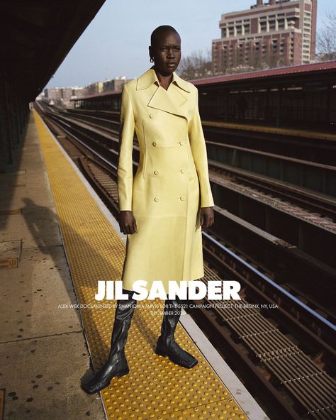 Alek Wek by Shaniqwa Jarvis for Jil Sander Spring-Summer 2021 Ad Campaign Editorial Concept, Alek Wek, Concept Inspiration, Jil Sanders, Campaign Fashion, Fall Photoshoot, Fashion Advertising, 인물 사진, Fashion Editorial