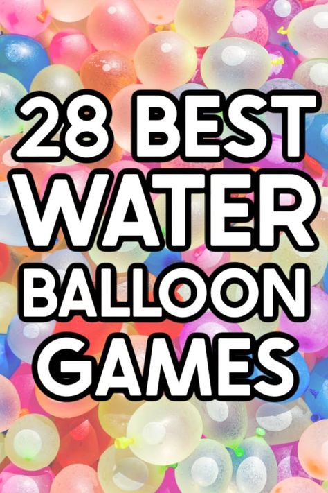 Tons of fun outdoor water balloon games for any size group! Perfect for preschoolers through adults! Water Baloon Games, Water Balloon Games, Balloon Games, Group Party, Water Games For Kids, Outdoor Games For Kids, Water Games, Play Together, Best Water