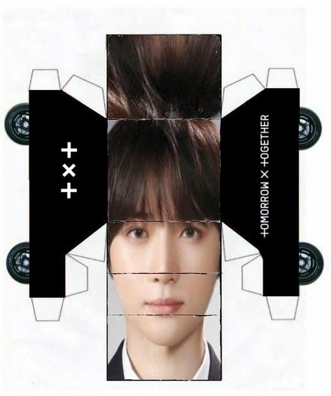 Soobin Printable, Txt Papercraft, Beomgyu Template, Car Papercraft, Origami Templates, Doll Template, Kids Zoo, Paper Car, Kpop Diy