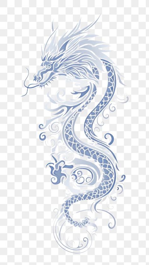 Chinese Dragon Pattern, Dragon Line, Dragon Png, Chinese Drawing, Dragon Clipart, Dragon Blue, Dragon Chinese, Dragon Pattern, Blue Dragon