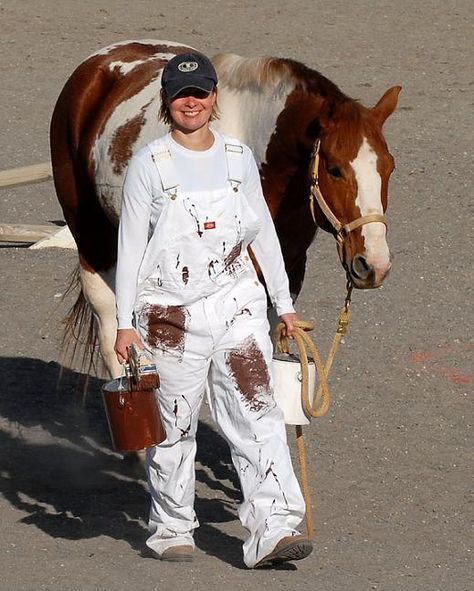 Paint Horse Costume                                                                                                                                                     More Costume Ideas, Halloween, Horse Costume, Horse Costumes, Paint Horse, Horse And Rider, A Man, A Woman, Paint