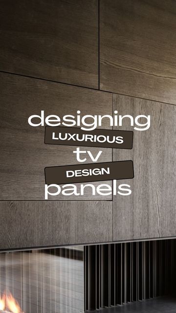 Luxury Wall Panelling Design, Tv Panel Wall, Luxury Tv Wall, Interior Tips, Design Tv, Tv Panel, Wall Panelling, Tv Design, Tv Unit Design