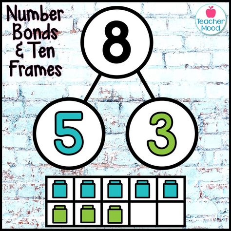 activities to teach number relationships to 10 in kindergarten Number Identification Activities 11-20, Number Bonds To 10 Activities, Number Identification Activities, Number Bonds Kindergarten, Math Corner, Number Bond Activities, Early Numeracy, Number Bonds To 10, Number Bond