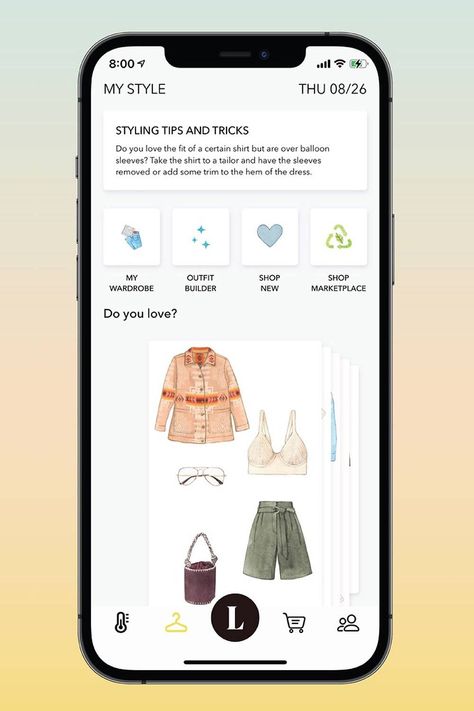 The best personal stylist apps make it easy for you to build a fashionable wardrobe for free, make mindful clothing choices, and create stylish daily outfits. #fashion #technology Wardrobe App, Closet App, Capsule Wardrobe Planner, Smart Closet, Outfit Planner, Clothing Subscription, Contemporary Wardrobe, Daily Outfit Inspiration, Fashion App