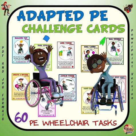 Adapted PE Activities: 25 Wheelchair Activities for Fun and Engaging PE Classes Adapted Pe, Adapted Physical Education, Pe Activities, Pe Ideas, Physical Education Teacher, Health And Physical Education, Physical Education Activities, Pe Teachers, Special Needs Students