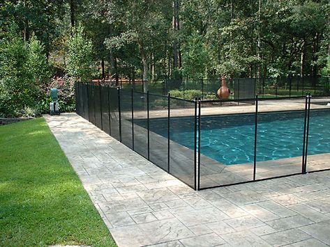 Protect-A-Child of St. Louis - Pool Fence Installer Removable Pool Fence, Mesh Pool Fence, Fence Around Pool, Pool Safety Fence, Pool Nets, Safe Pool, Deck Posts, Pool Safety, Pool Fence