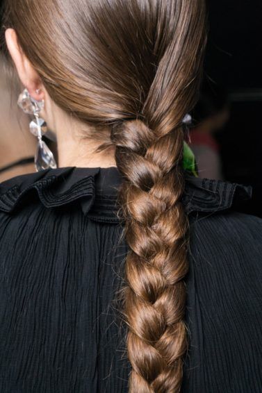 Three Strand Braid, Braided Hairstyles For Long Hair, Natural Brown Hair, Nyfw Runway, Single Braid, Plaits Hairstyles, Strand Braid, Long Brown Hair, Easy Braids