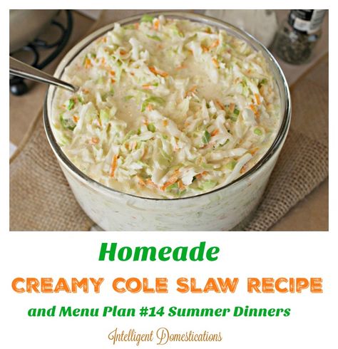 Meal plan ideas for weeknight meals in the summer. This weekly meal plan included making Homemade Cole Slaw which will be served twice this week. Sandwiches and salads included in this meal plan. Creamy Cole Slaw Dressing Recipe, Clow Slaw Recipe Easy, Cole Slaw With Pineapple, Long John Silvers Cole Slaw, Homemade Coleslaw Recipe Easy, Amish Coleslaw Recipe, Creamy Cole Slaw Recipe, Cabbage Meals, Creamy Cole Slaw