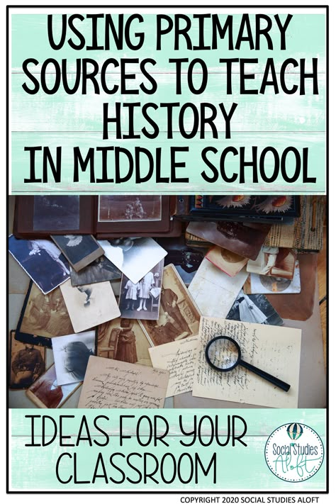 Primary Secondary Sources Activities, Hands On History Middle School, Teaching History Middle School, Student Teaching Middle School, History Activities For Middle School, Back To School Social Studies Activities, Social Studies Middle School Classroom, Teaching High School History, High School Social Studies Lesson Plans