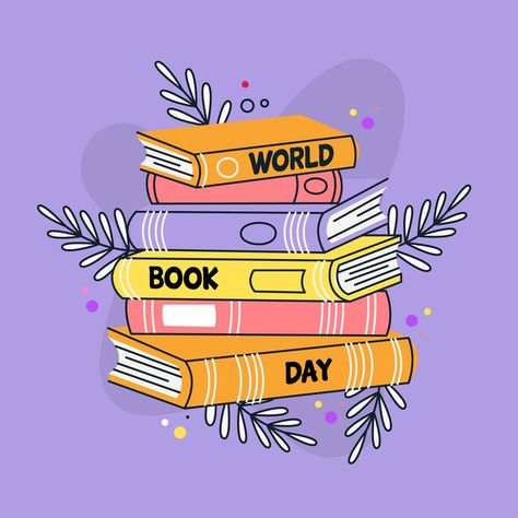 Hand drawn world book day background | Free Vector #Freepik #freevector #background #book #hand #education Book Day Drawings, Kawaii Book Drawing, Education Illustration Art, Pile Of Books Drawing, Pile Of Books Illustration, Reading Book Illustration, Books Logo, Reading Books Illustration, Background Book