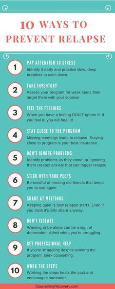 Here are 10 ways to prevent relapse in recovery. Relapse Prevention Activities, Relapse Quotes, Relapse Prevention Plan, Chemical Dependency, Group Therapy Activities, Coping Skills Activities, Holiday Worksheets, Relapse Prevention, Recovery Quotes