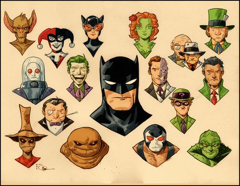 Doc Shaner, Batman Characters, Batman Villains, Comic Inspiration, Bob Kane, Art Faces, White Walker, Arte Dc Comics, Batman Universe