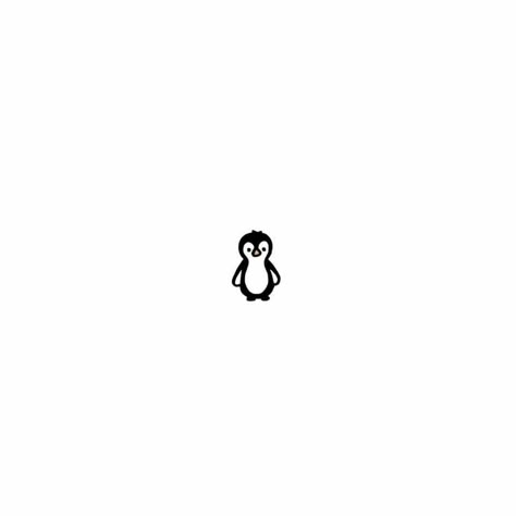 Penguin Flash Tattoo, Penguin Aesthetic Drawing, Tiny Penguin Tattoo Simple, Minimal Penguin Tattoo, Simple Penguin Tattoo Outline, Mini Penguin Tattoo, Penguin Line Tattoo, Small Penguin Tattoo Simple, Single Line Turtle Tattoo