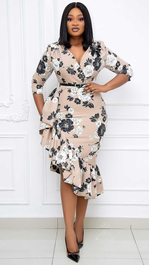 Dresses Work Office, Plus Size Mini Dresses, Midi Dress Plus Size, Dress Sleeve Length, Elegant Prom Dresses, Chiffon Midi Dress, Easter Hairstyles, Dresses To Wear To A Wedding, Knee Length Dresses