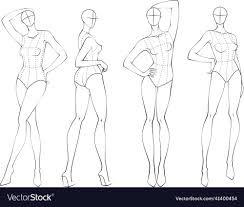 Fashion figure ten heads design templates Vector Image 8head Figure Drawing, Fashion Figure, Figure Poses, Fashion Figures, Illustration Fashion Design, Figure Drawing, Design Templates, Design Illustration, Design Template