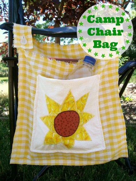 Camping Bedarf, Camping Diy, Camp Chair, Tote Bag Tutorial, Festival Camping, Tote Bags Sewing, Diy Camping, Bag Tutorial, Camping Supplies