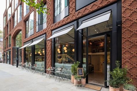 Brick Storefront Design, Restaurant Exterior Design, Retail Facade, Retail Architecture, Restaurant Exterior, Shop Facade, Storefront Design, Architecture Building Design, Brick Architecture