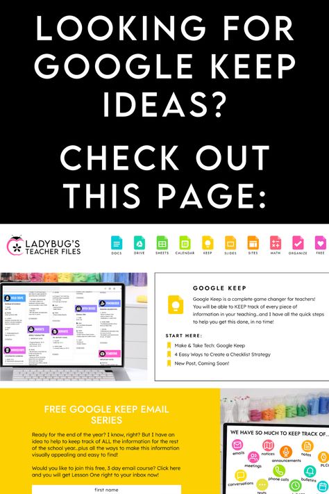 Are you a teacher looking to incorporate more Google Keep in your daily work? This page features a growing collection of list of ideas and resources for you! Head to the link to get started with an organized Google Keep... Google Drive Organization, Microsoft Word Lessons, Keep Notes, Slp Organization, Techie Teacher, Google Tricks, Teaching Organization, Ideas For Teachers, Google Keep