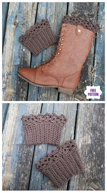 DIY Crochet Boot Cuffs Free Crochet Patterns - Lace Boot Cuffs Free Crochet Pattern Boot Cuff Knitting Pattern Free, Bootcuffs Free Crochet Pattern, Crocheted Boot Cuffs, Leg Warmers Free Crochet Pattern, Free Crochet Boot Cuff Pattern, Boot Cuffs Crochet Pattern Free, Bootcuffs Crochet, Boot Cuffs Knit Pattern Free, Crochet Boot Cuffs Free Pattern