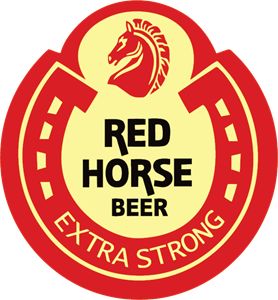 Redhorse Beer, Red Horse Logo, Red Horse Beer, Horse Cake Toppers, Craft Beer Brands, Progress Quotes, Horse Logo Design, Bubble Letter Fonts, Beer Stickers