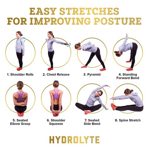 Postural Correction Exercises, Practice Good Posture, Stretching For Good Posture, Fix My Posture Exercise, How To Fix Posture While Sitting, Stretch To Fix Posture, Posture Correcting Stretches, How To Get Good Posture Exercises, How To Improve Posture While Sleeping