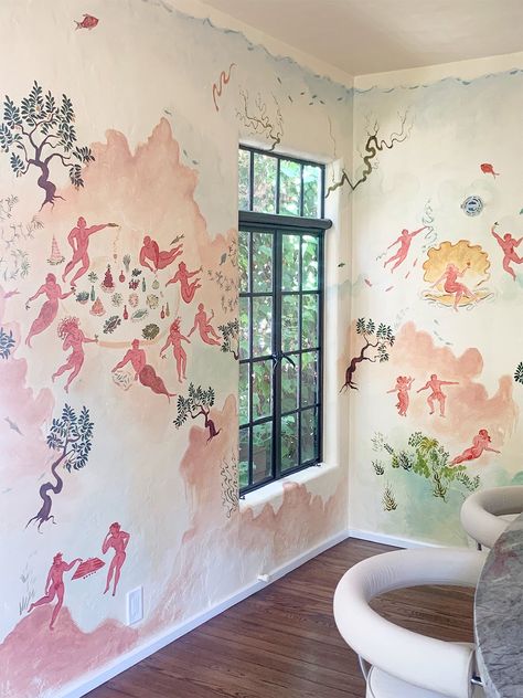 Interior Murals, Bedroom Murals, Hand Painted Walls, Mural Wall Art, Mural Painting, New Room, Design Inspo, Room Inspo, Home Deco