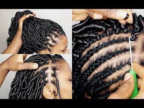 HOW TO ➟YOU CAN'T TELL IT'S CROCHET LOCS 1 HOUR [video] - Black Hair Information Short Brazilian Wool Braids, Braids With Brazilian Wool Hair, Brazilian Wool Locs, Brazilian Wool Box Braids, Brazilian Wool Hairstyle, Knotless Twist Braids, Crochet Locs Hair, Crochet Braids Curly, Brazilian Wool Hairstyles