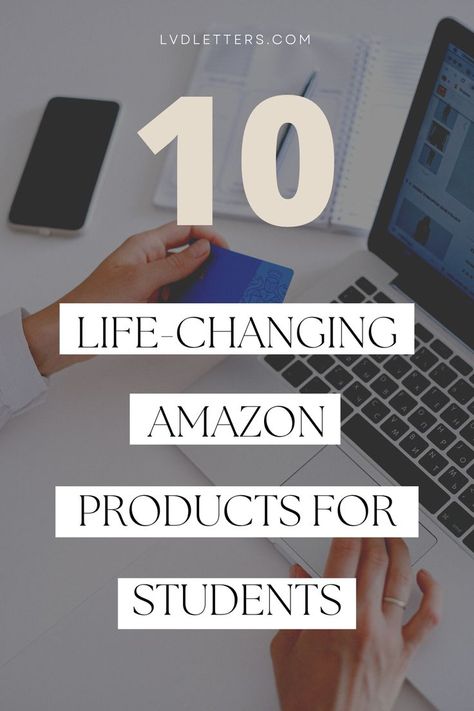 10 life-changing amazon products for students College Items, College Necessities, College Packing Lists, College Packing, Apartment Decorating On A Budget, Girls Dorm Room, College Essentials, My School, Amazon Essentials