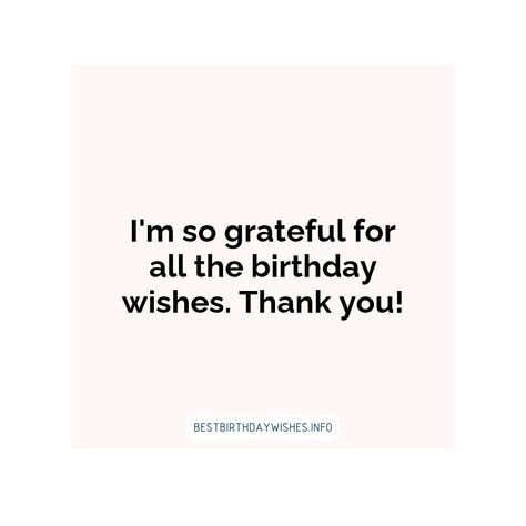 It's always a nice feeling to receive thoughtful birthday wishes from friends and family which express how much they care about us. It's even better w... | # #BirthdayWishes Check more at https://www.ehindijokes.com/emotional-thank-you-messages-for-birthday-wishes/ Bday Thanks Message, Birthday Reply Message To Friend, Say Thank You For Birthday Wishes, Thanku Msgs For Birthday Wishes In Hindi, Birthday Wish Thank You Messages, Happy Birthday Thank You Message, Birthday Wishes Thank You Reply, Thank You For Birthday Wishes Aesthetic, How To Say Thank You For Birthday Wishes