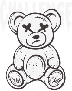 Cool Teddy Bear Drawing, Bear Logo Design Graphics, Graffiti Teddy Bear, Teddy Bear Vector, Teddy Bear Sketch, Bear Graffiti, Teddy Logo, Teddy Bear Logo, Bear Logo Design