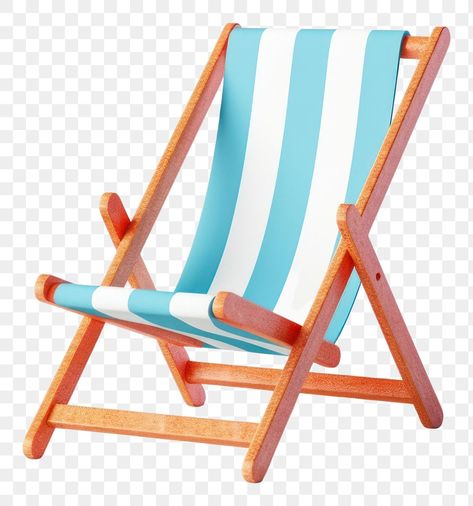 Beach Png Aesthetic, Furniture Png, Aesthetic Pngs, Beach Png, Blue Armchair, Chair Furniture, Creative Fonts, Beach Chair, Deck Chairs