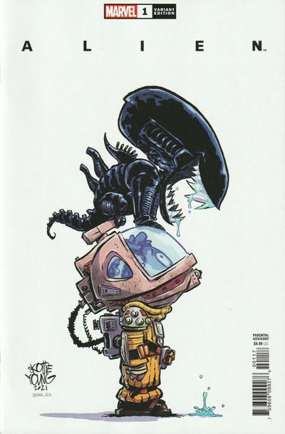 GCD :: Cover :: Alien #1 Giger Alien, Alien Isolation, Alien Artwork, Skottie Young, Arte Alien, Young Art, Alien Vs Predator, Alien Vs, Alien Art