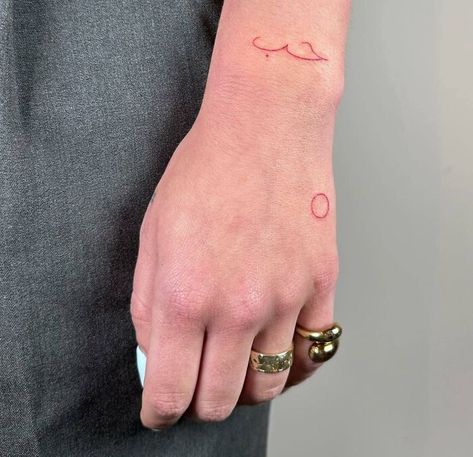 Red Ink Hand Tattoo, Red Circle Tattoo, Dragon Hand Tattoo, Bird Hand Tattoo, Cross Tattoo On Hand, Abstract Symbols, Hand Tattoo Designs, Full Hand Tattoo, Butterfly Hand Tattoo