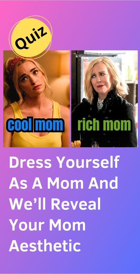 Grab your most fashionable mom jeans and cardigan, sisters! It's time to find out if your mom aesthetic leans more boho goddess or preppy posh. Preppy Mom Aesthetic, How To Make Outfits Look Better, Ask Your Friends Which Mom You Are, Your Mom Aesthetic, Fun Mom Aesthetic, Aesthetic Mom Outfits, Things Your Mom Never Told You, Mid Sized Women, What To Wear To The Mall