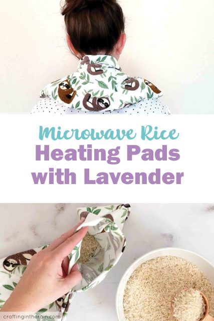 DIY Rice Heating Pad with Lavender Heating Pad Diy, Microwavable Heating Pad, Heated Neck Wrap, Rice Heating Pad, Period Cramp Relief, Rice Heating Pads, Microwave Heating Pad, Period Pads, Heating Pads