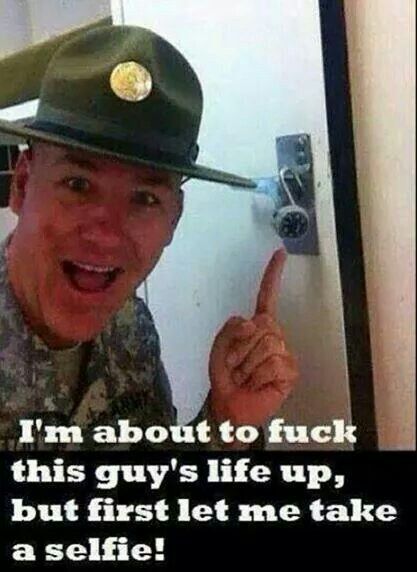 Drill Sergeant with a sense of humor. Worst. Thing. Ever... Drill Sergeant, Marine Corps Humor, Military Jokes, Army Memes, Military Memes, Army Humor, Army Jokes, Military Quotes, Army Strong