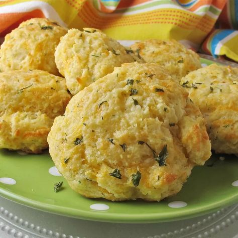 Garlic-Herb Butter Drop Biscuits Recipe Biscuits With Sour Cream, Butter Drop Biscuits, Herb Biscuits, Garlic Biscuits, Drop Biscuits Recipe, Homemade Garlic Butter, Garlic Herb Butter, Drop Biscuits, Biscuits Recipe