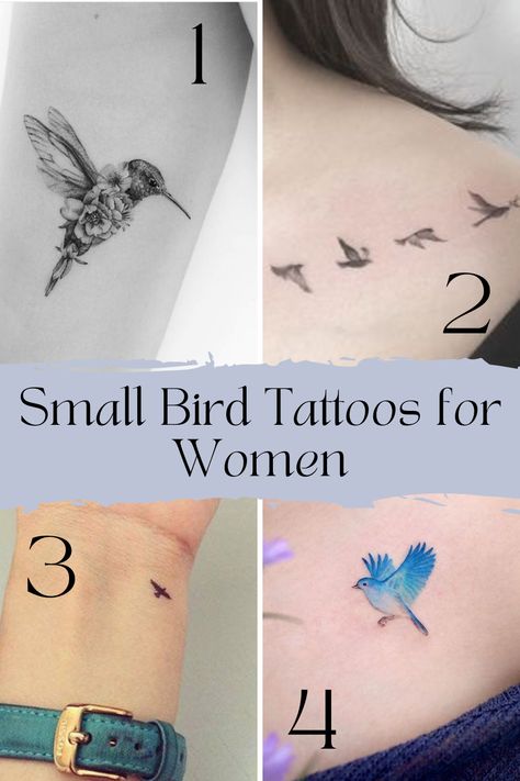 Bird Tattoos for Women + Their Special Meaning - TattooGlee Small Bird Tattoos For Women, 3 Bird Tattoos For Women, Free Bird Tattoo, Bird Shoulder Tattoos, Simple Bird Tattoo, Small Bird Tattoos, Little Bird Tattoos, Tiny Bird Tattoos, Bluebird Tattoo