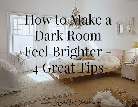 These ideas and tips will help to lighten and brighten a dark room or basement. Learn how to make any room feel more bright and lively using these great ideas Light Paint Colors, Dark Basement, Dark Living Rooms, A Dark Room, Basement Family Room, Dark Bedroom, Basement Apartment, Dark Furniture, Basement Bedrooms